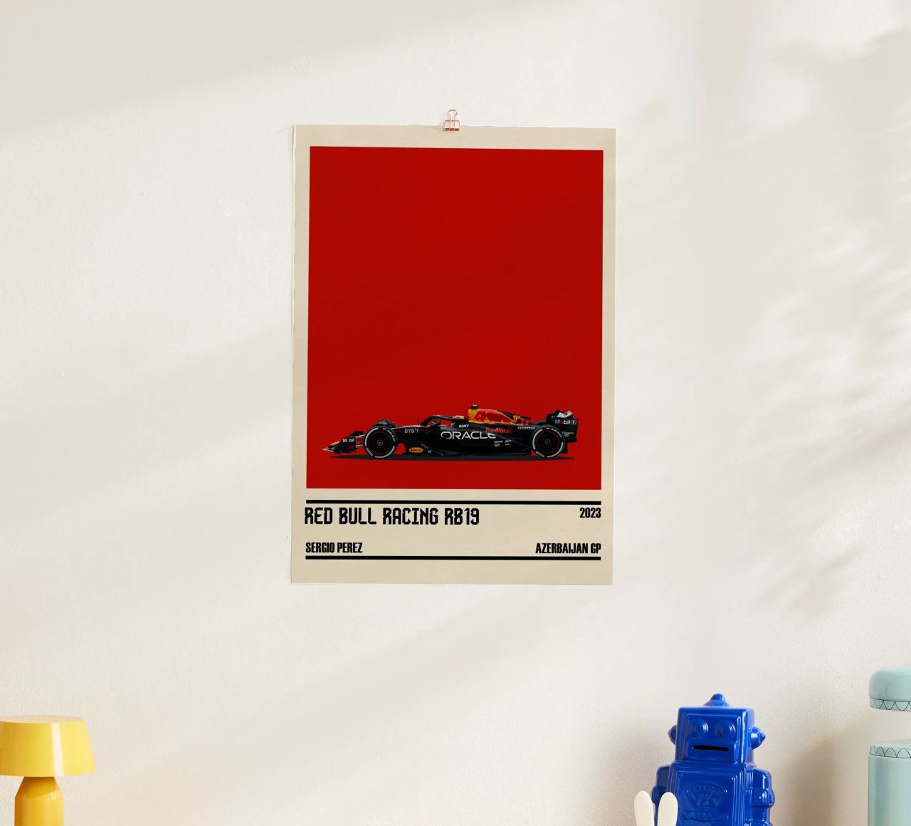 Red Bull RB19 Honda RBPT Oracle F1 winner Azerbaijan GP 2023 poster by TheArtstudio