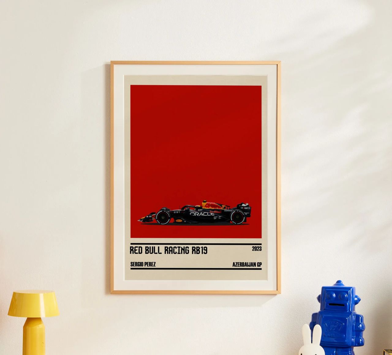 Red Bull RB19 Honda RBPT Oracle F1 winner Azerbaijan GP 2023 poster by TheArtstudio