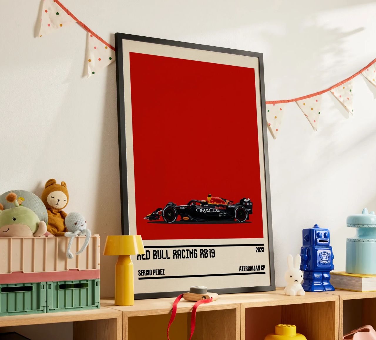 Red Bull RB19 Honda RBPT Oracle F1 winner Azerbaijan GP 2023 poster by TheArtstudio