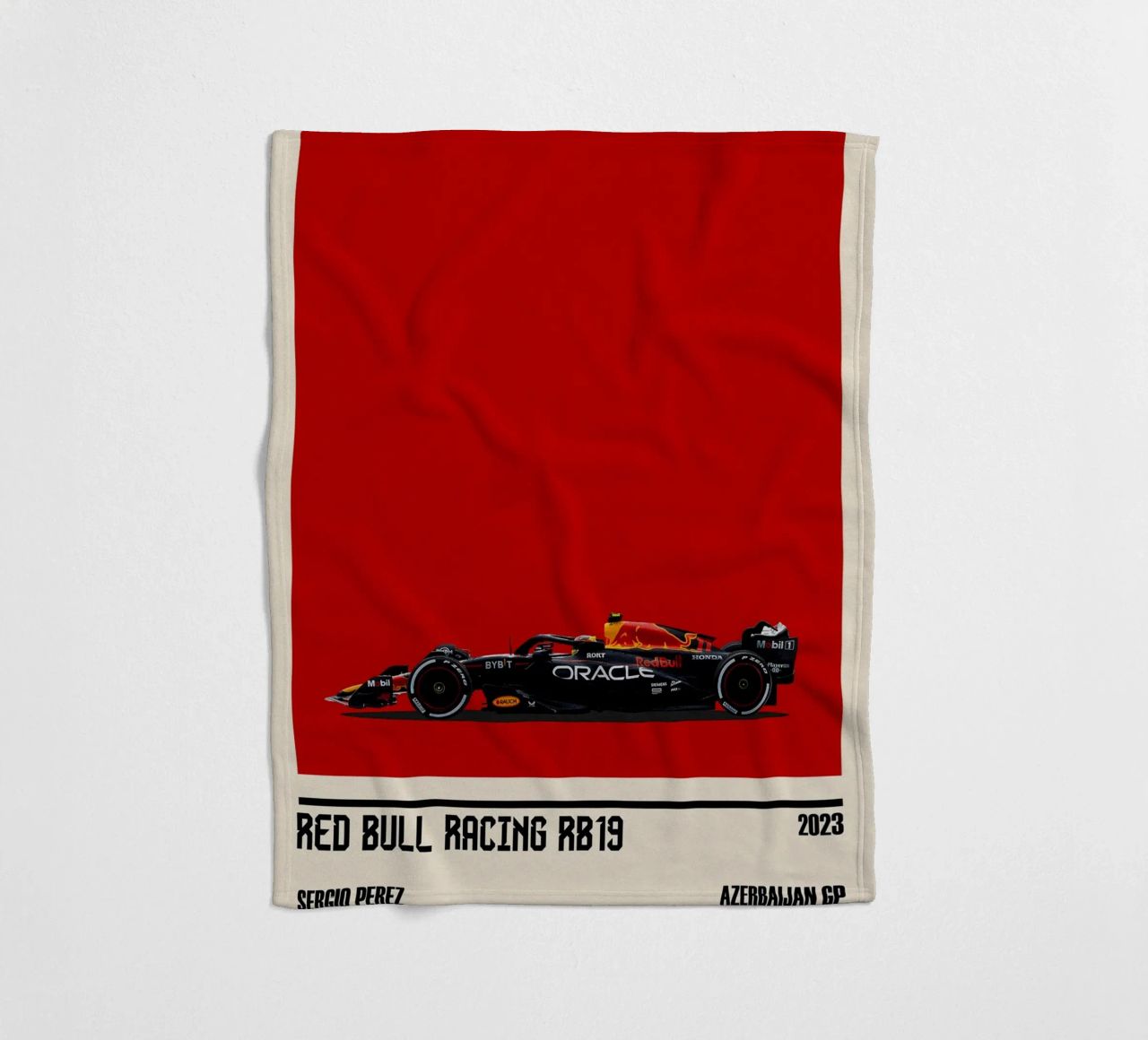 Red Bull RB19 Honda RBPT Oracle F1 winner Azerbaijan GP 2023 coperta in pile da TheArtstudio
