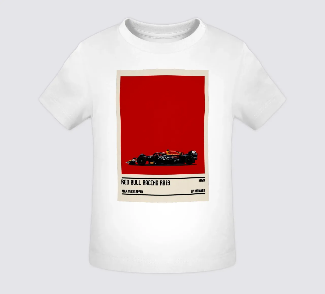 Red Bull RB19 Honda RBPT Oracle F1 winner GP Monaco 2023 Max camiseta de bebé de TheArtstudio