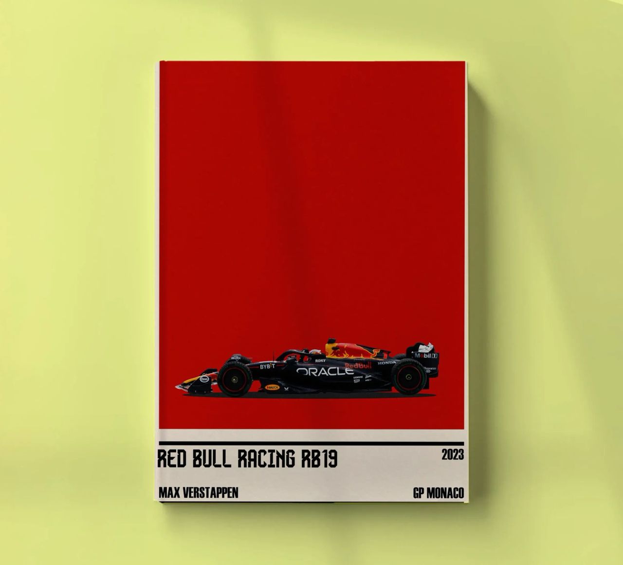 Red Bull RB19 Honda RBPT Oracle F1 winner GP Monaco 2023 Max notebook by TheArtstudio