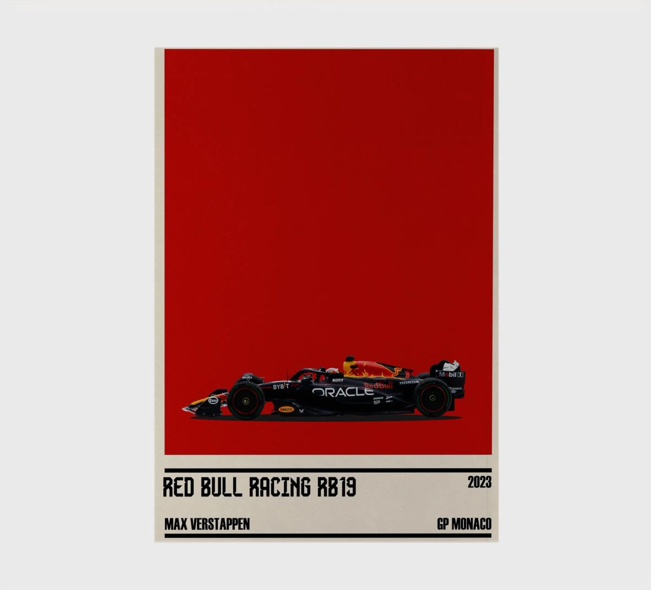 Red Bull RB19 Honda RBPT Oracle F1 winner GP Monaco 2023 Max notebook by TheArtstudio