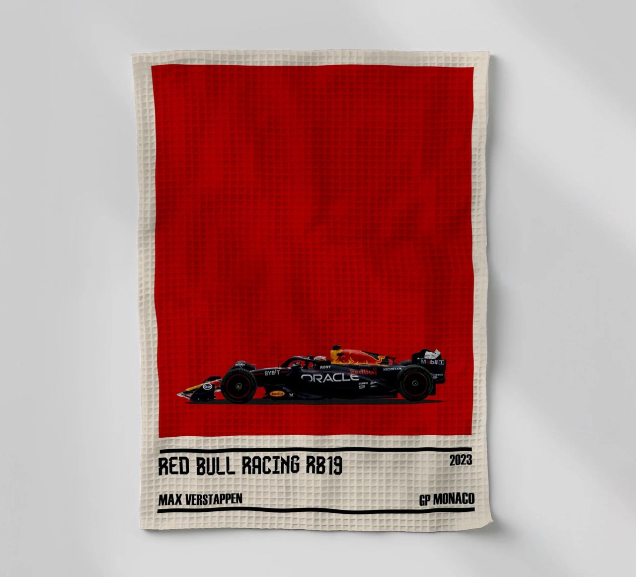 Red Bull RB19 Honda RBPT Oracle F1 winner GP Monaco 2023 Max canovaccio da cucina da TheArtstudio
