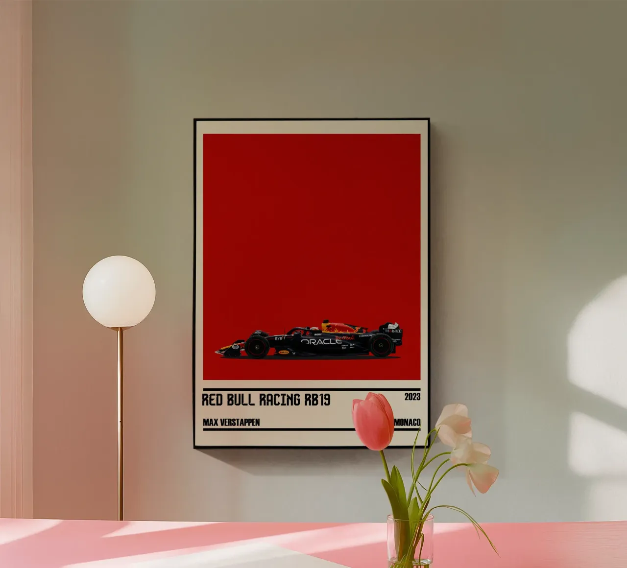 Red Bull RB19 Honda RBPT Oracle F1 winner GP Monaco 2023 Max metacrilato de TheArtstudio