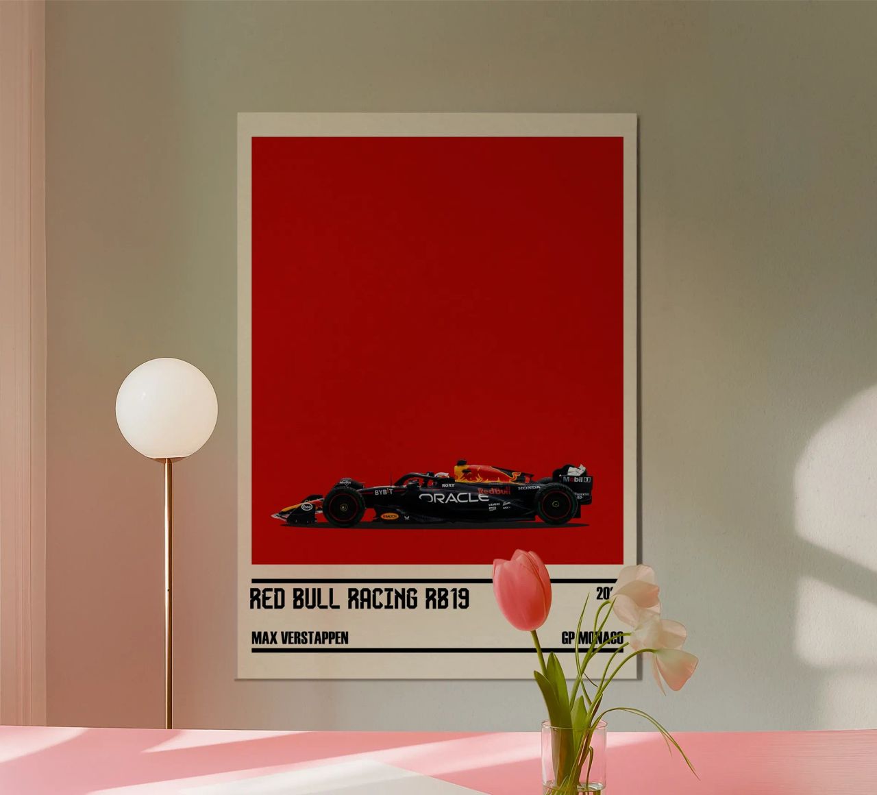 Red Bull RB19 Honda RBPT Oracle F1 winner GP Monaco 2023 Max alluminio dibond da TheArtstudio
