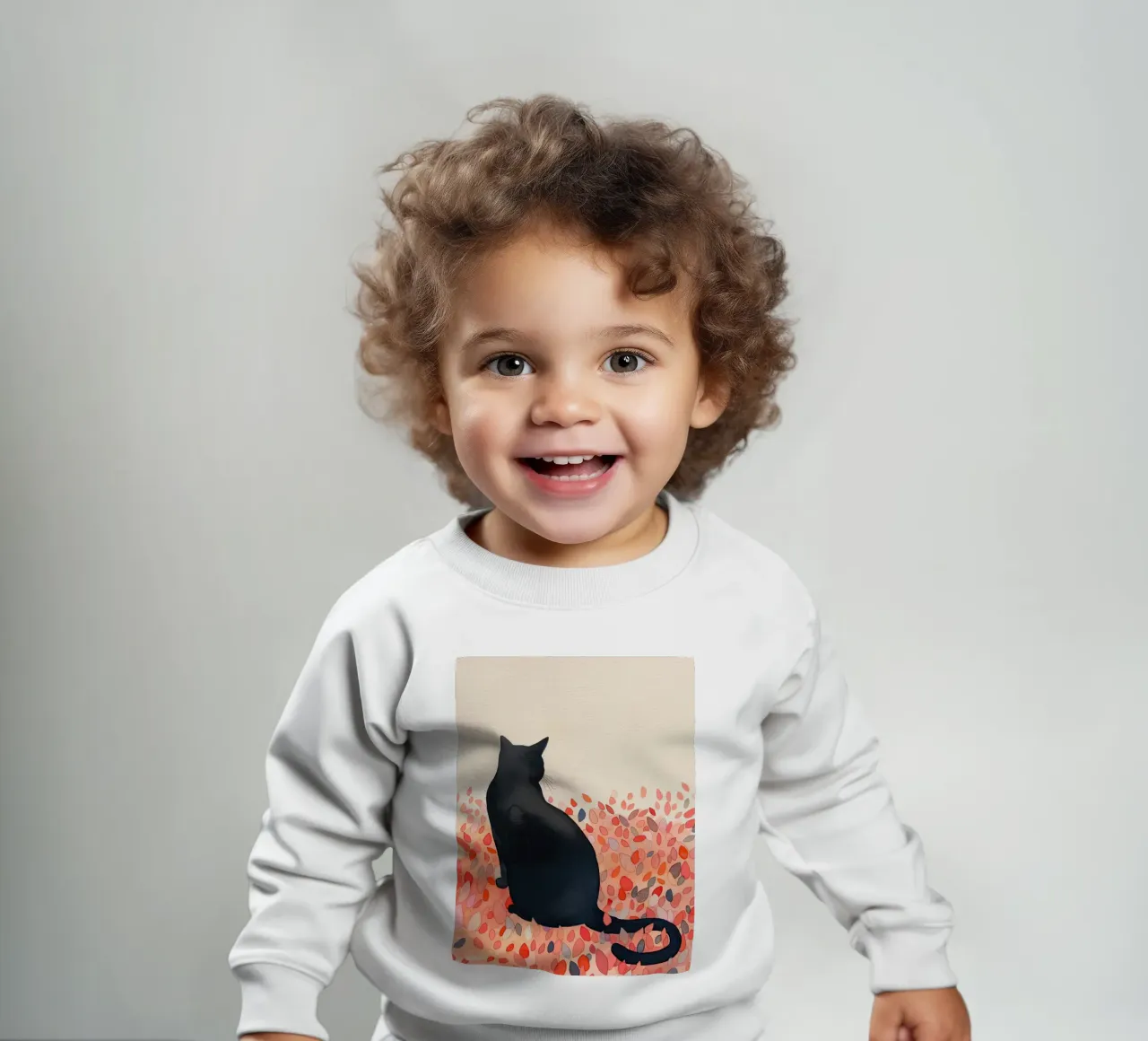 Serenità del gatto nero felpa neonato da DaarbyN