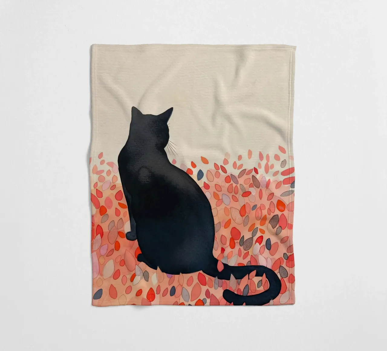 Black Cat's Serenity fleece blanket by DaarbyN