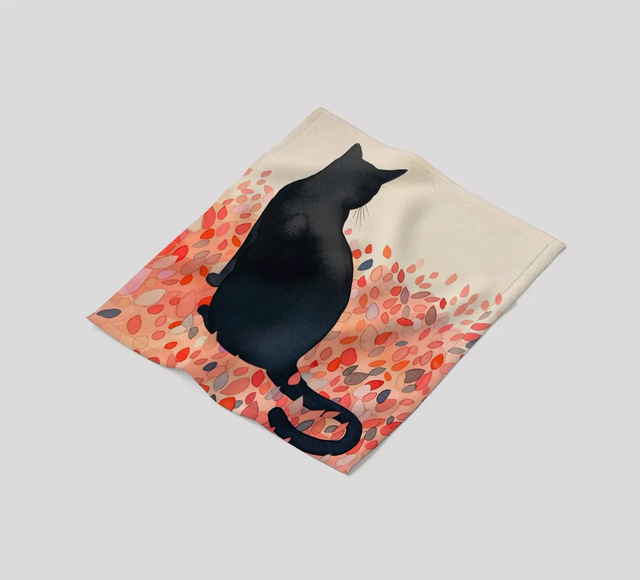 Black Cat's Serenity fleece blanket by DaarbyN