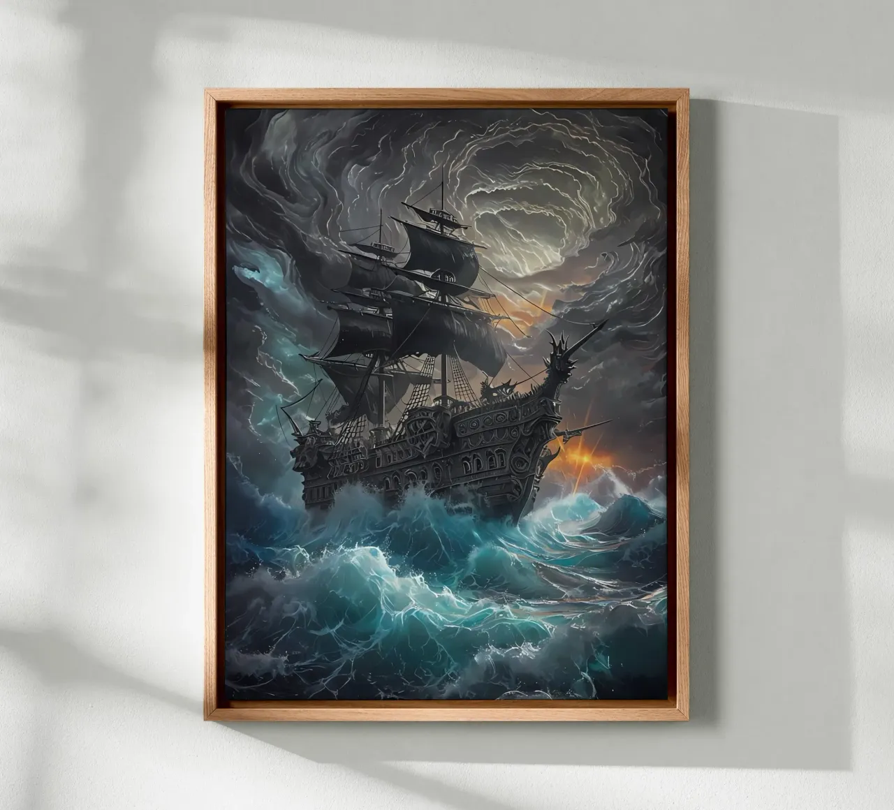 Tempest's Fury canvas with Floater frame by Artistic-shop