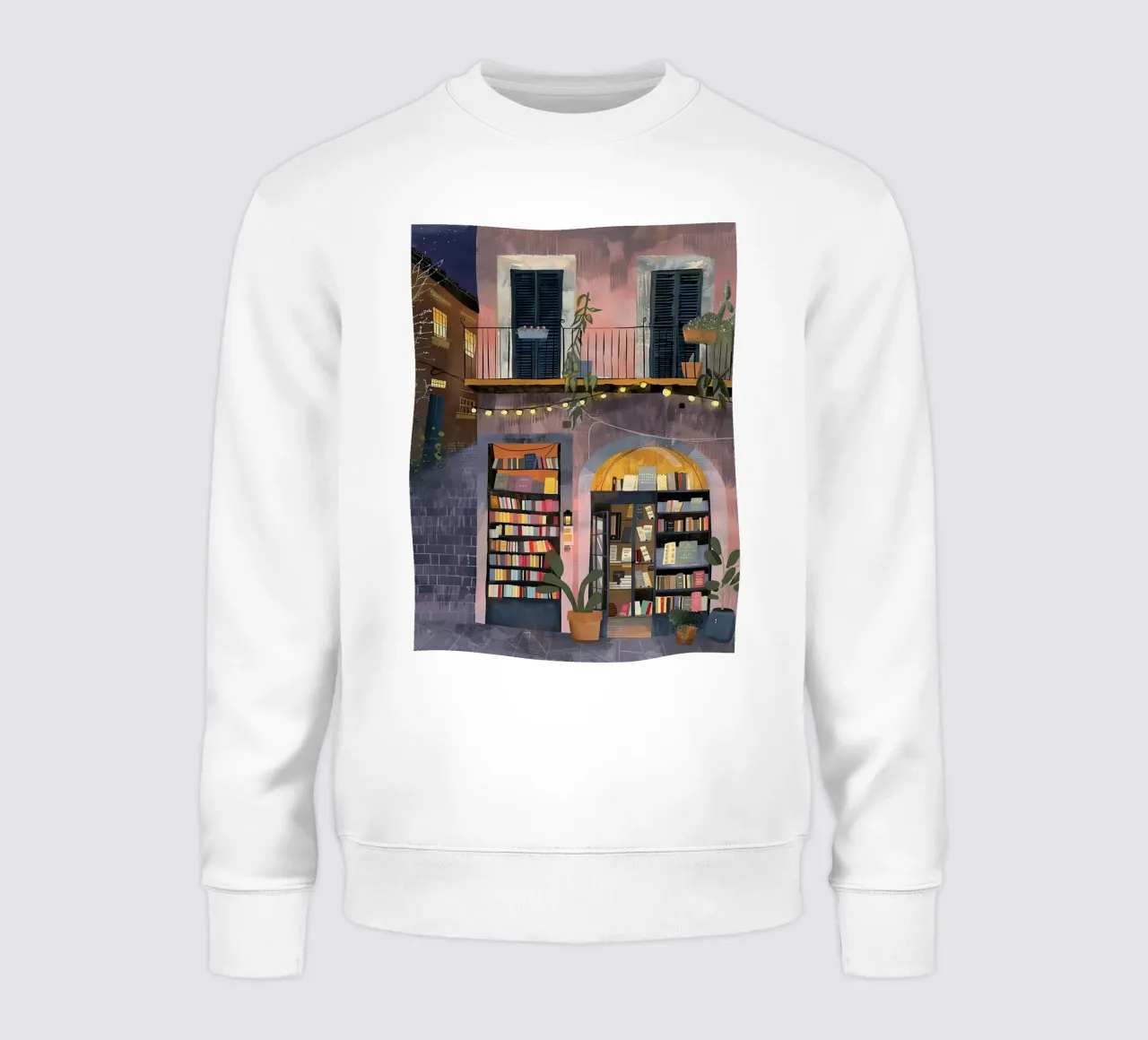 Tarde en la librería sudadera de DaarbyN