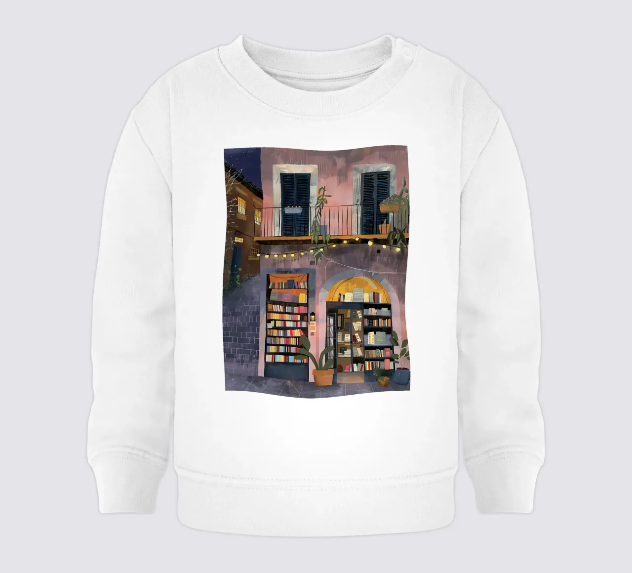 Tarde en la librería sudadera de bebé de DaarbyN