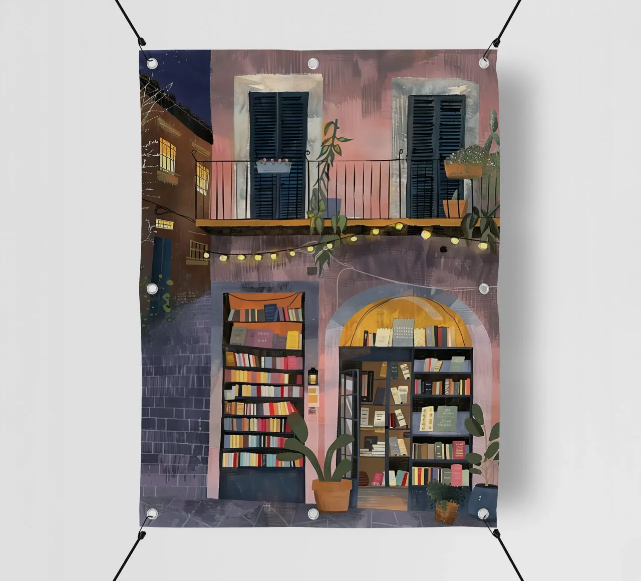Serata in libreria telo in pvc da DaarbyN