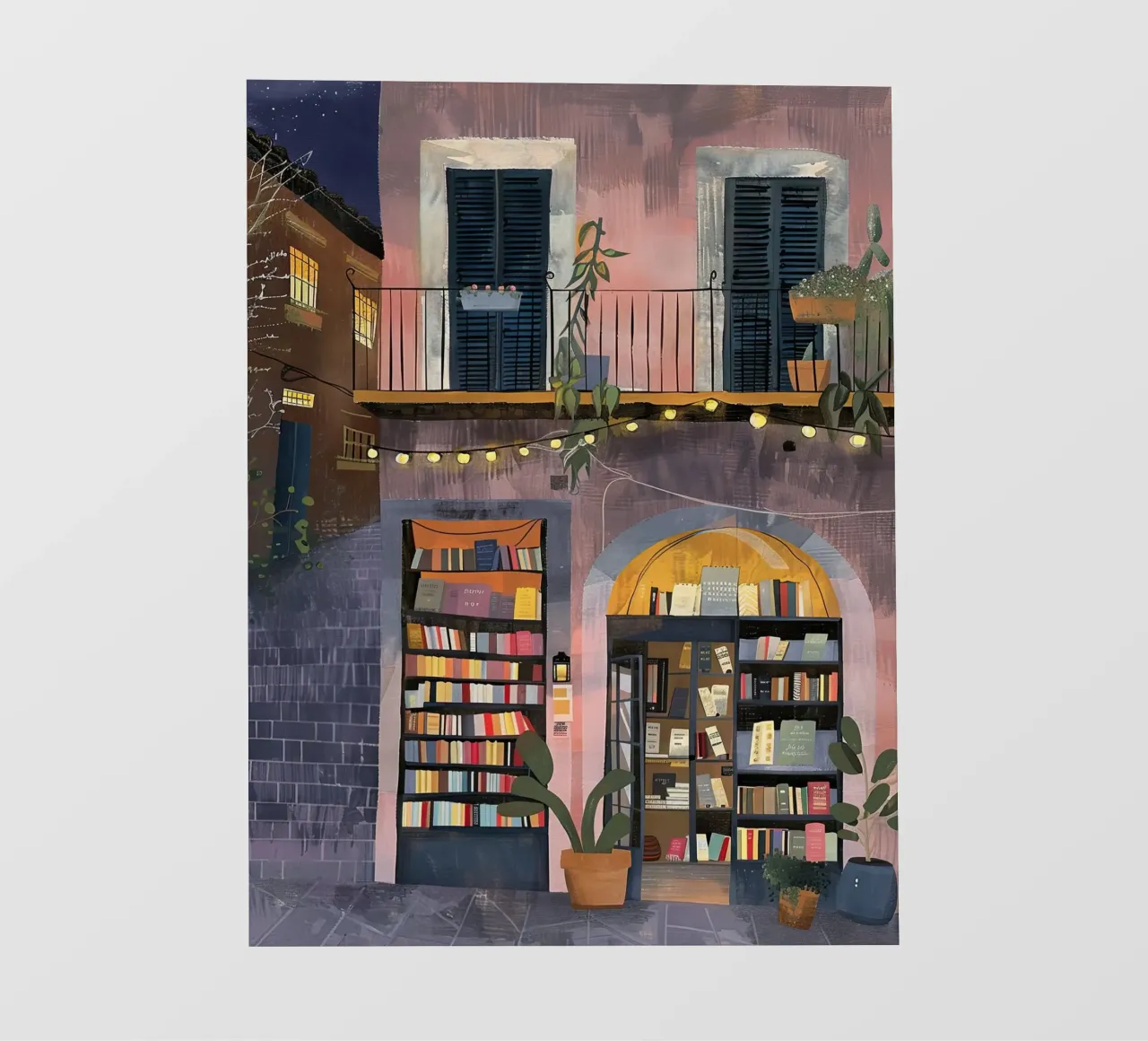 Serata in libreria telo in pvc da DaarbyN