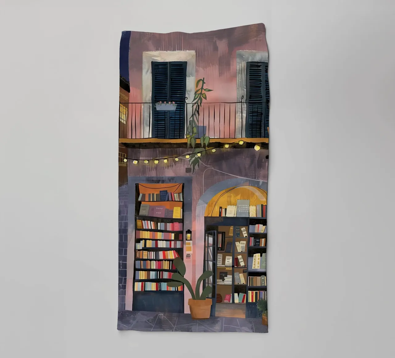 Serata in libreria asciugamano da bagno da DaarbyN