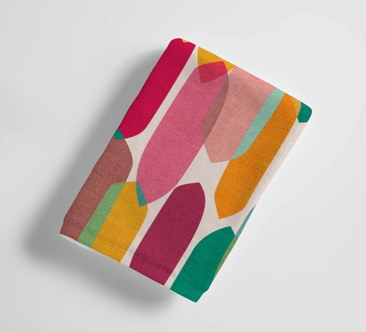 Cecilia Mok - Mid Century Droplets Joy towel by The Artcircle