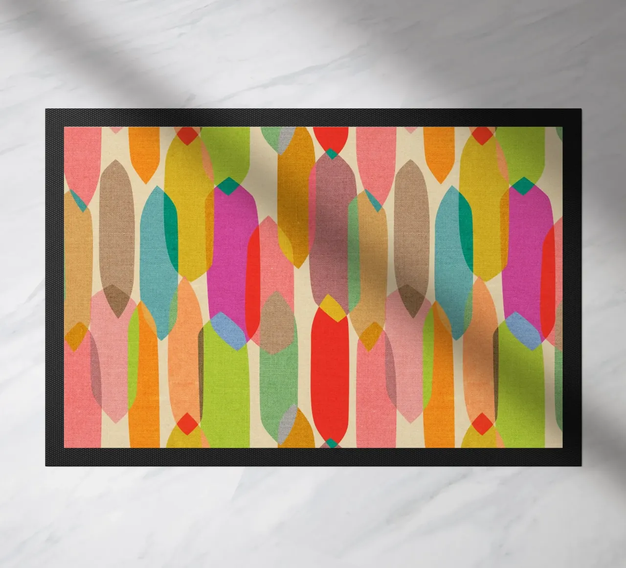 Cecilia Mok - Caleidoscopio di gocce di metà secolo zerbino da The Artcircle