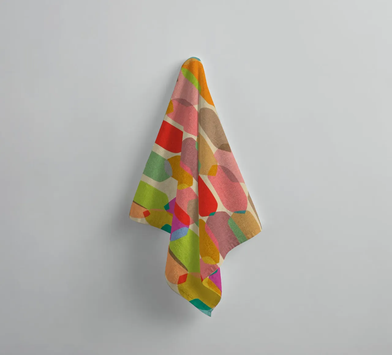 Cecilia Mok - Caleidoscopio de gotas de mediados de siglo toalla de baño de The Artcircle