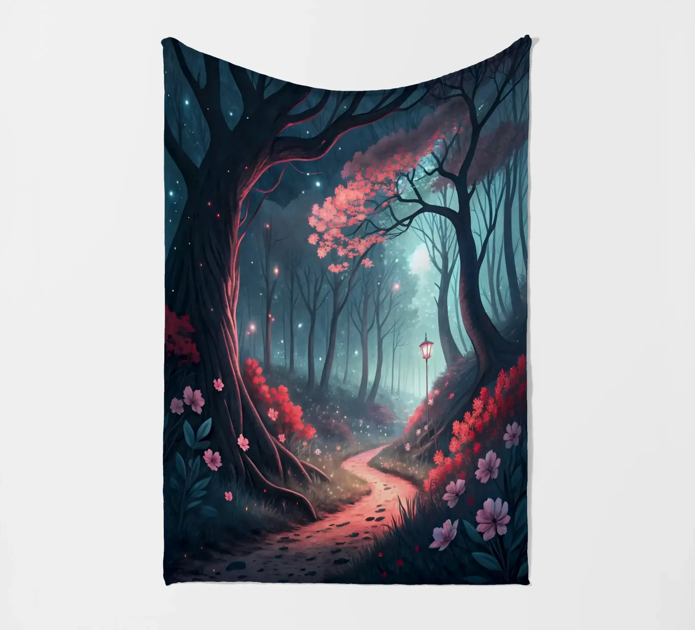 Betoverd bospad fleecedeken van Artistic-shop