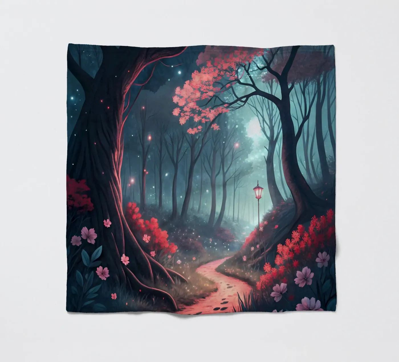 Betoverd bospad fleecedeken van Artistic-shop