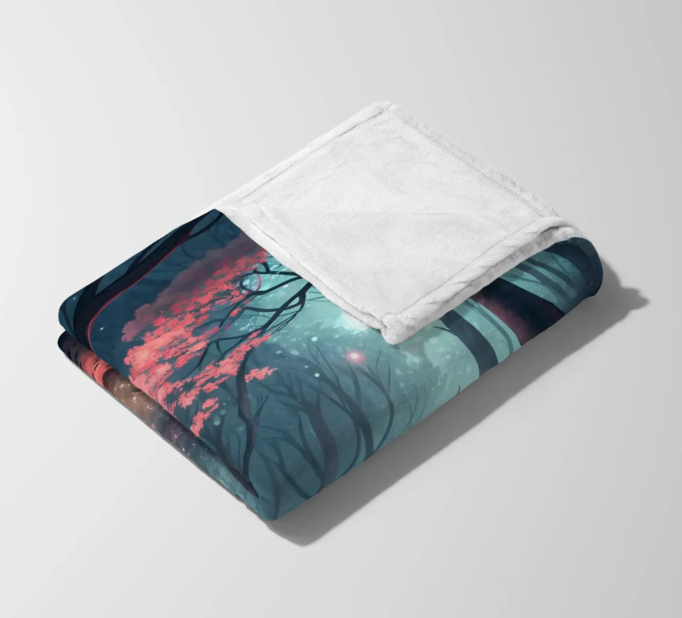 Betoverd bospad fleecedeken van Artistic-shop