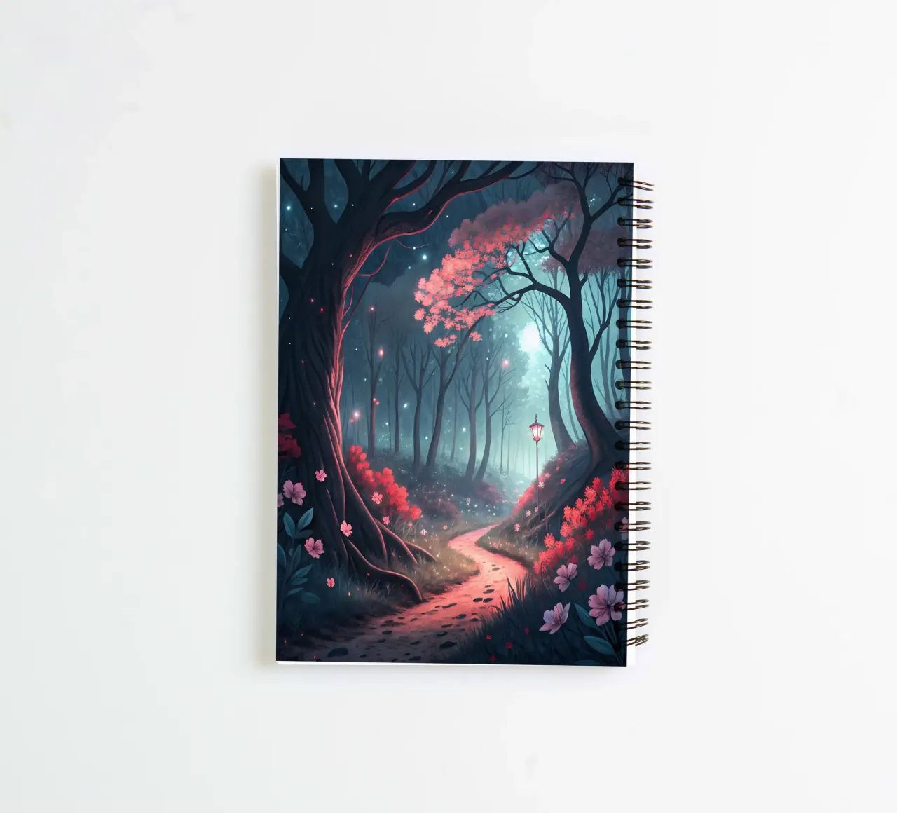 Enchanted Forest Path spiral notebook by Artistic-shop