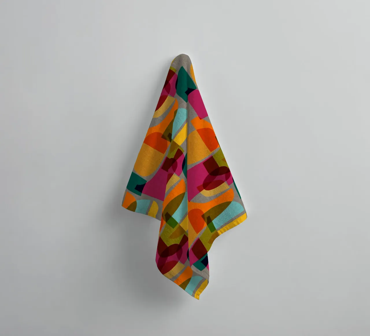 Cecilia Mok - Mid Century Punkte asciugamano da bagno da The Artcircle
