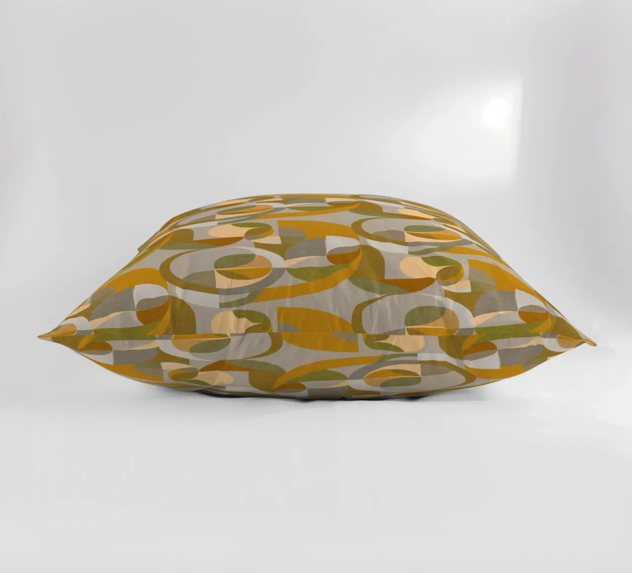 Cecilia Mok - Cerchi moderni in oro e argento cuscino da The Artcircle