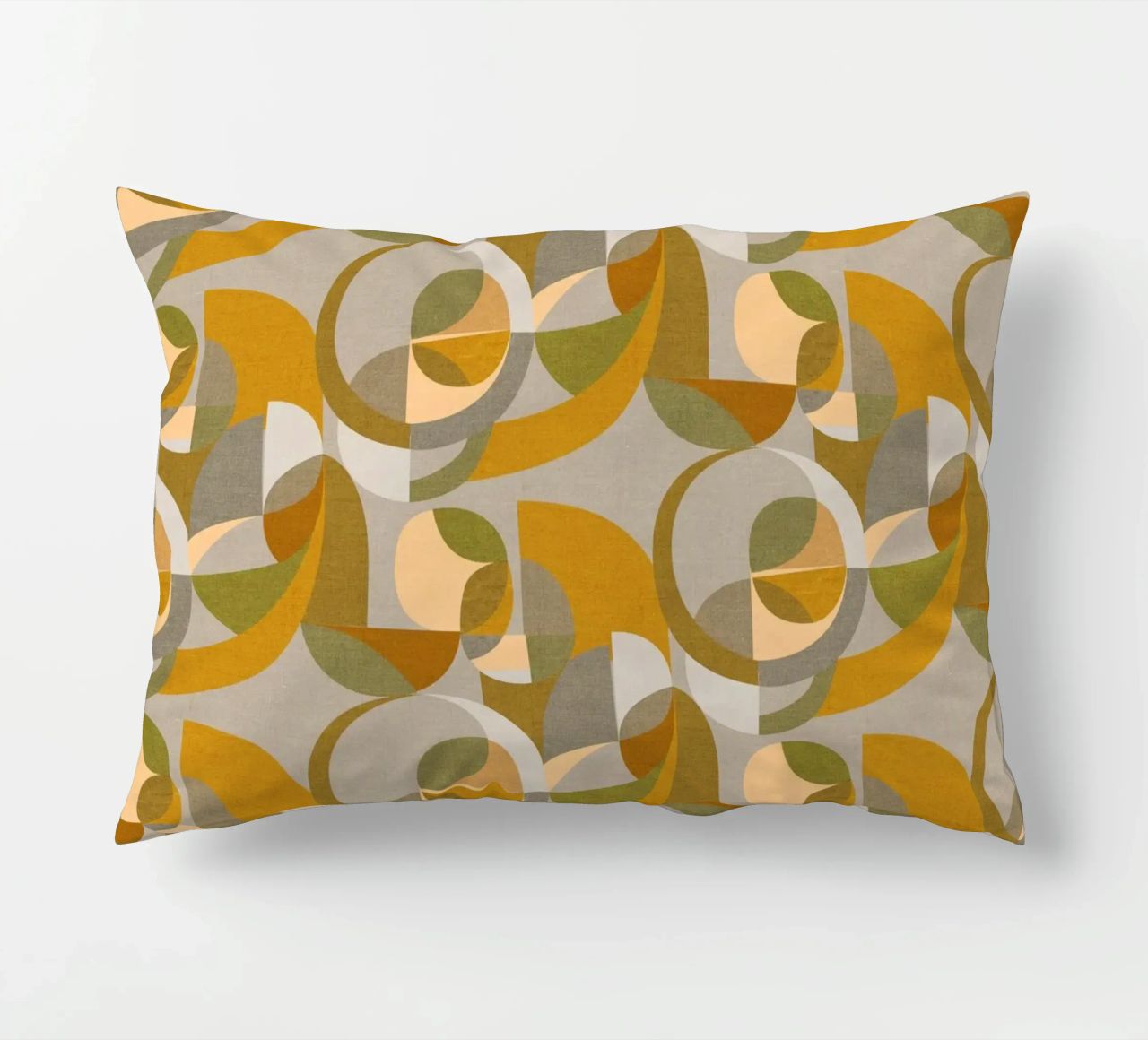 Cecilia Mok - Cerchi moderni in oro e argento cuscino da The Artcircle