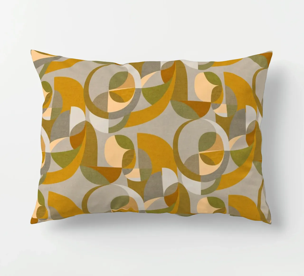 Cecilia Mok - Cerchi moderni in oro e argento cuscino da The Artcircle