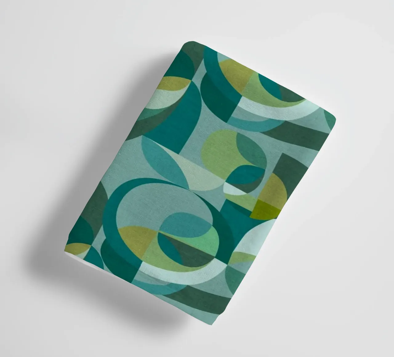 Cecilia Mok - Moderne cirkels groenblauw badhanddoek van The Artcircle