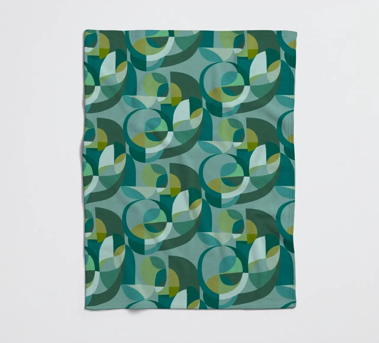 Cecilia Mok - Cerchi moderni verde acqua coperta in pile da The Artcircle
