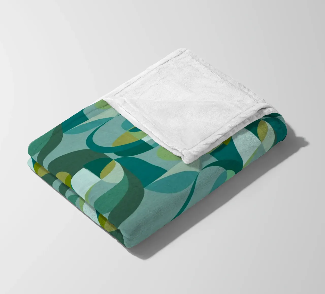 Cecilia Mok - Cerchi moderni verde acqua coperta in pile da The Artcircle