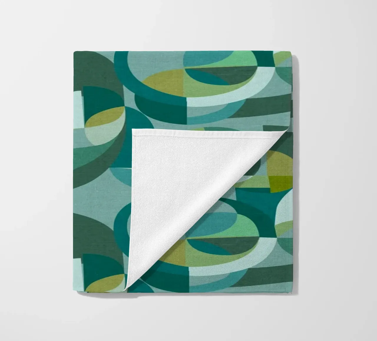 Cecilia Mok - Cerchi moderni verde acqua telo mare da The Artcircle