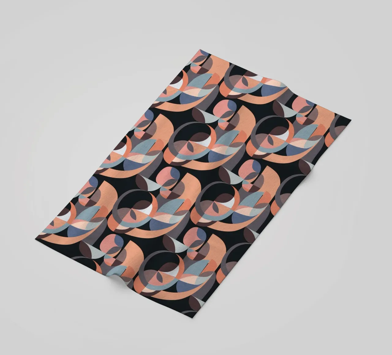 Cecilia Mok - Cerchi moderni rosa nero telo mare da The Artcircle