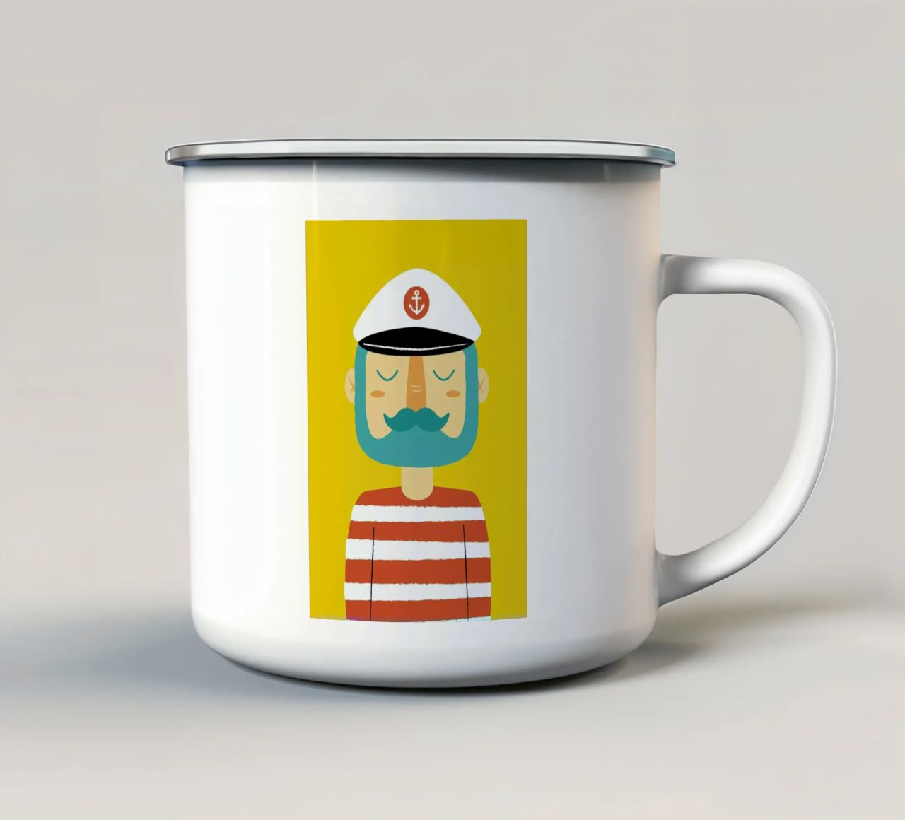 Ahoy Sailor tazza in smalto da Karin Bijlsma