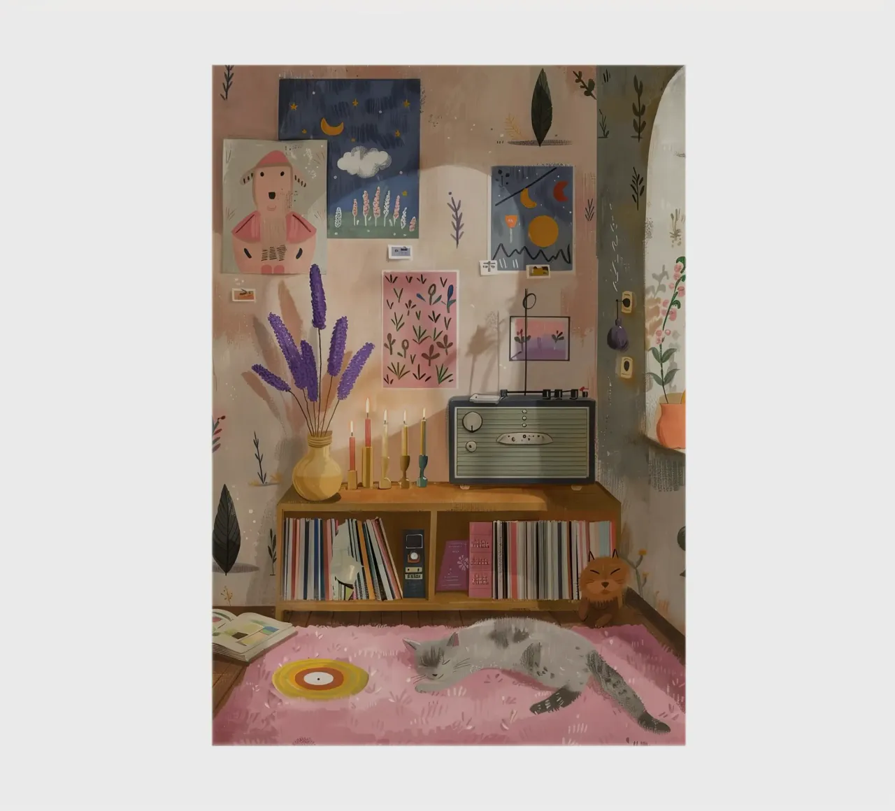 Artistic Retreat with a Cat notebook by DaarbyN