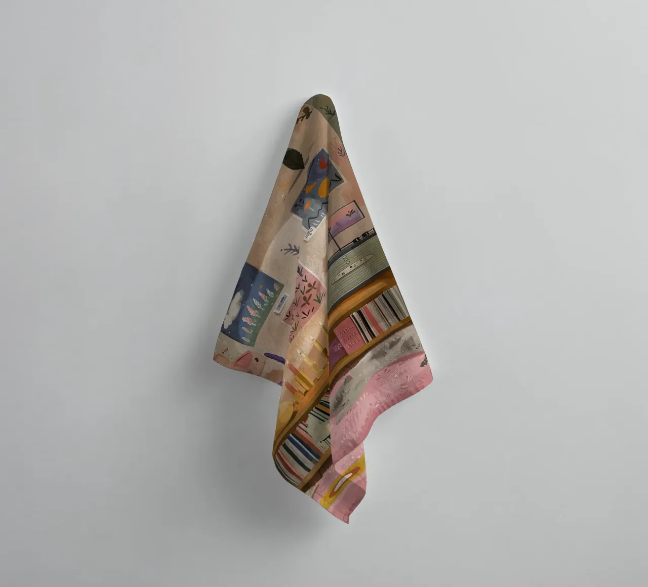 Artistic Retreat with a Cat towel by DaarbyN