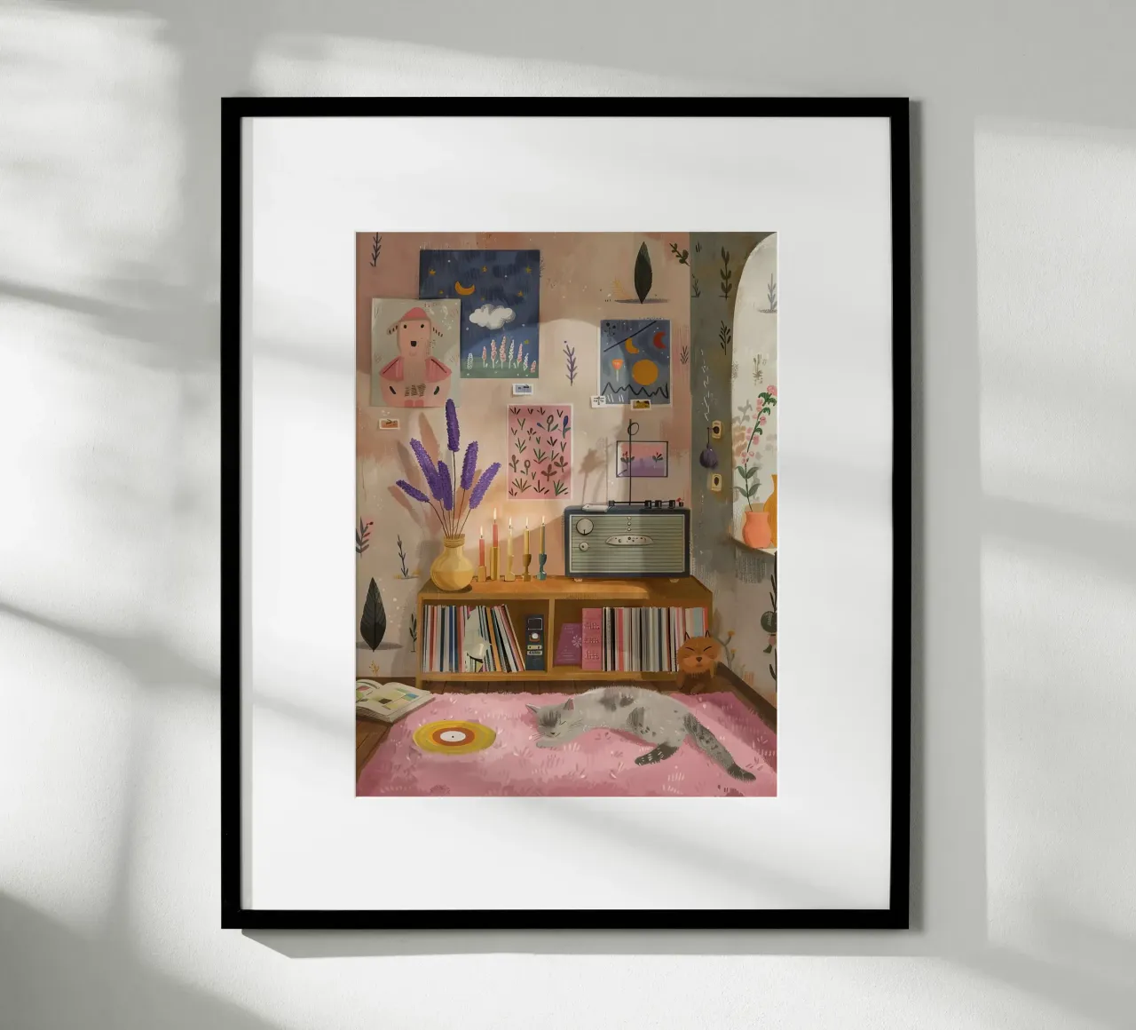 Ritiro artistico con un gatto poster da DaarbyN