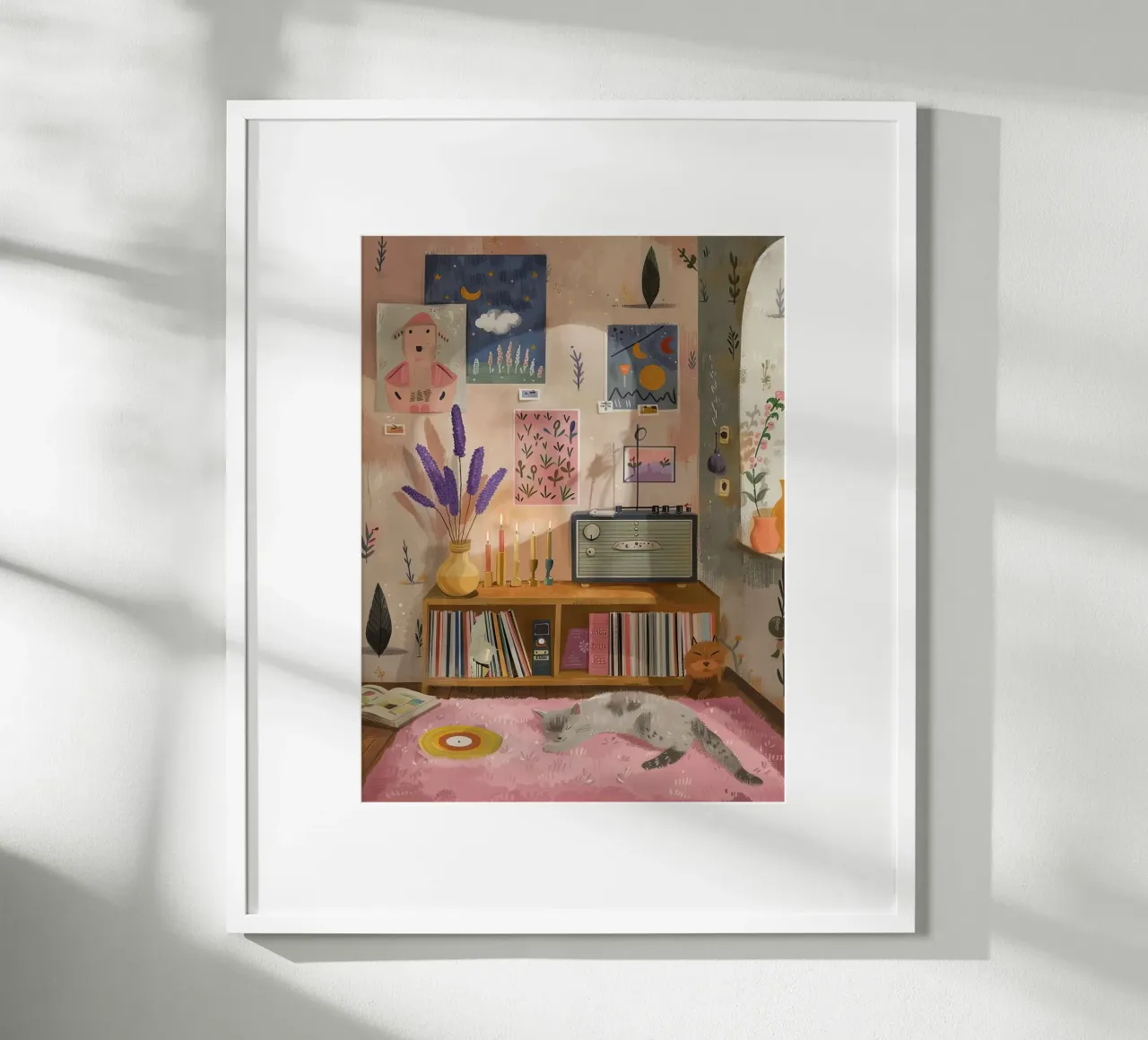 Ritiro artistico con un gatto poster da DaarbyN
