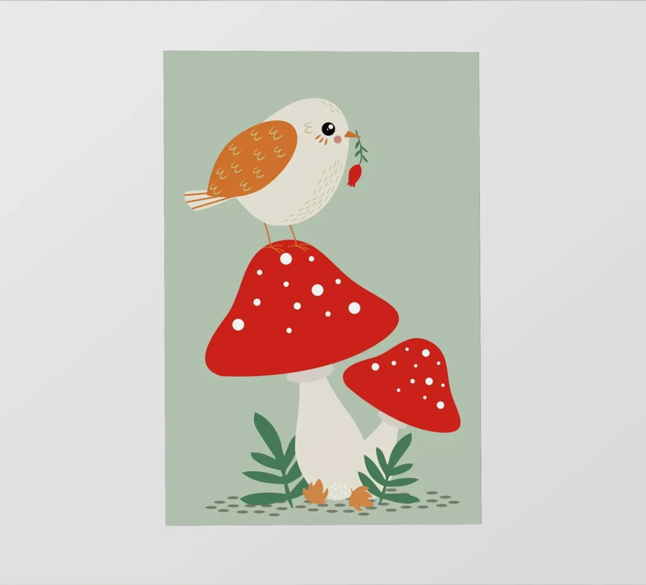 Autumn Bird telo in pvc da Karin Bijlsma