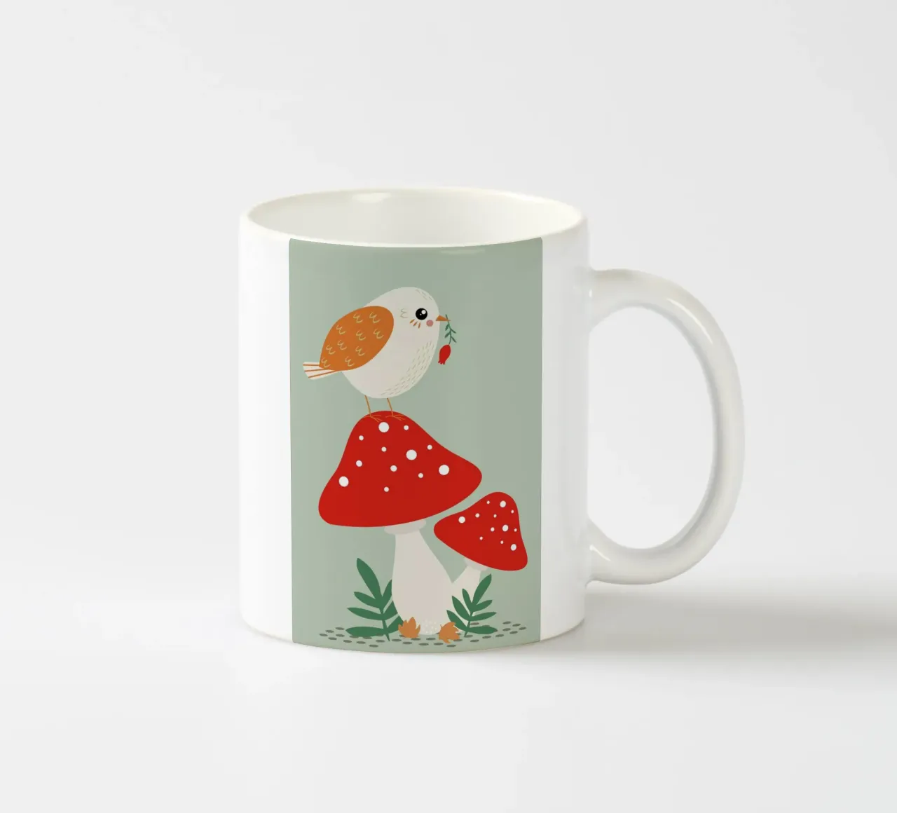 Autumn Bird tazza in ceramica da Karin Bijlsma