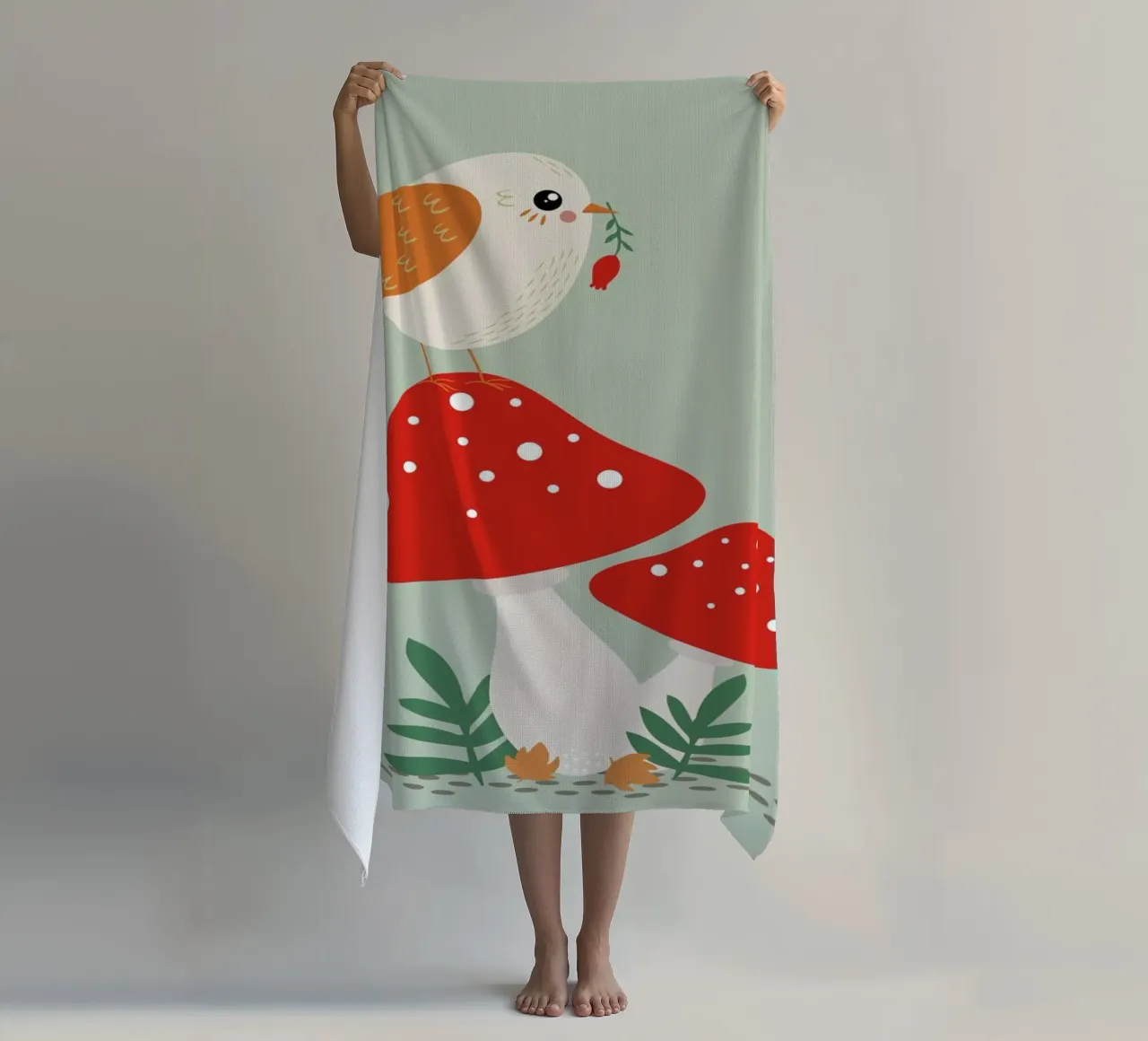 Autumn Bird telo mare da Karin Bijlsma