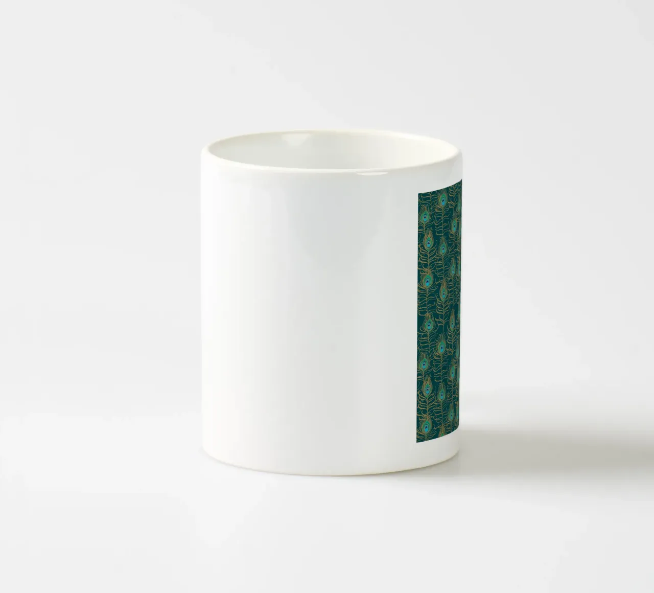 Cecilia Mok - Piuma di pavone Nouveau Emerald tazza in ceramica da The Artcircle