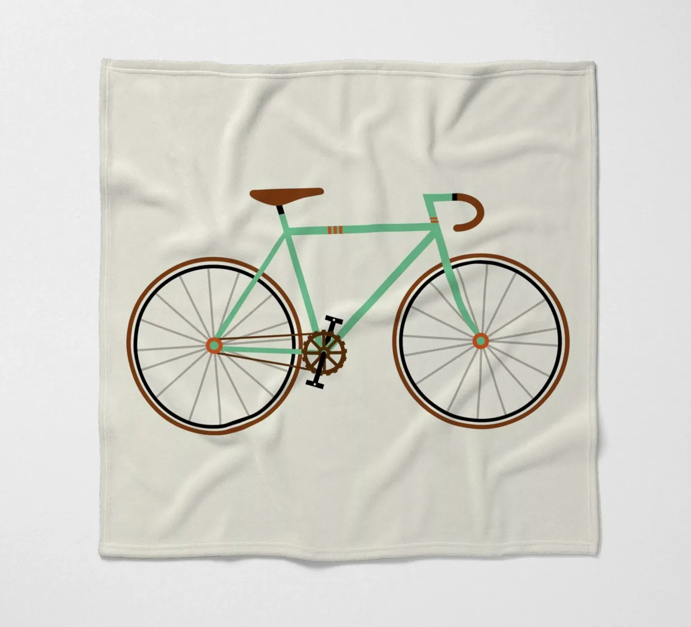 Green Fixie Fleecedecke von Karin Bijlsma