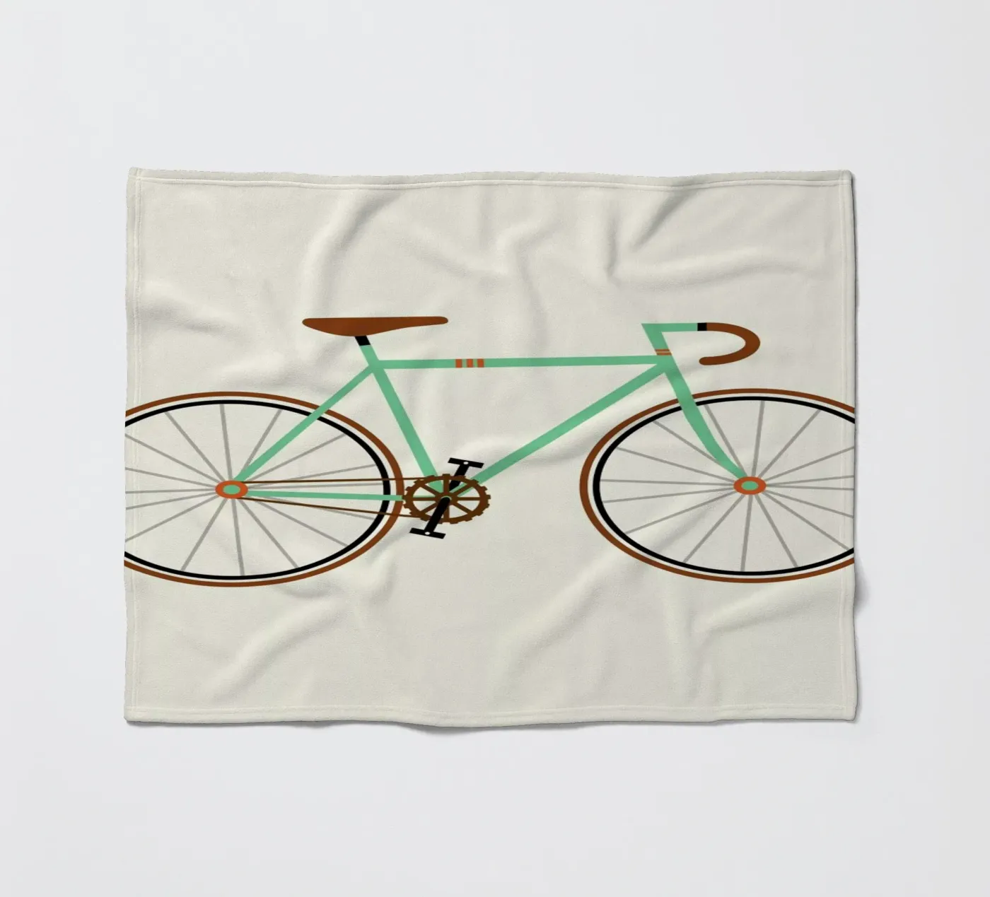 Green Fixie Fleecedecke von Karin Bijlsma