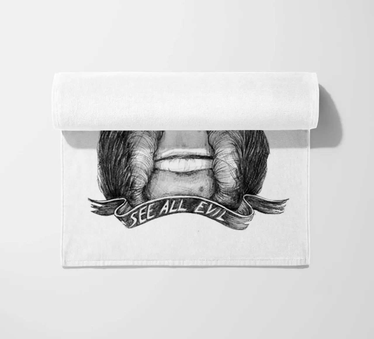 The Evil Monkey Trending Now beach towel by Urban Life