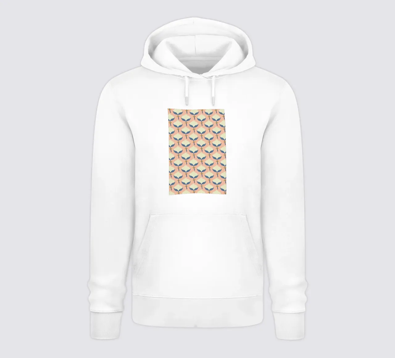 Scandinavian Flower Pattern Hoodie von Karin Bijlsma