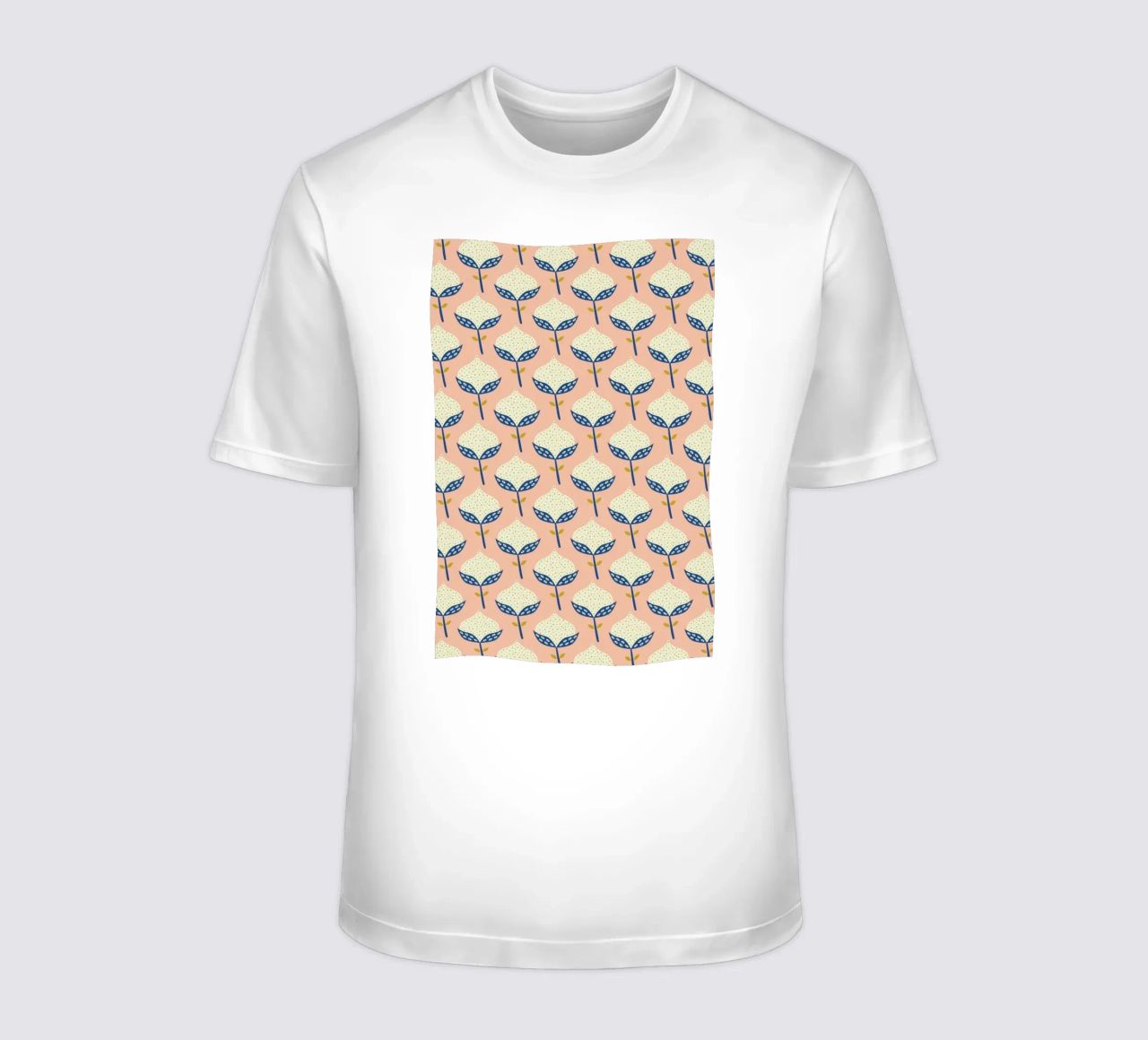 Scandinavian Flower Pattern t-shirt da Karin Bijlsma
