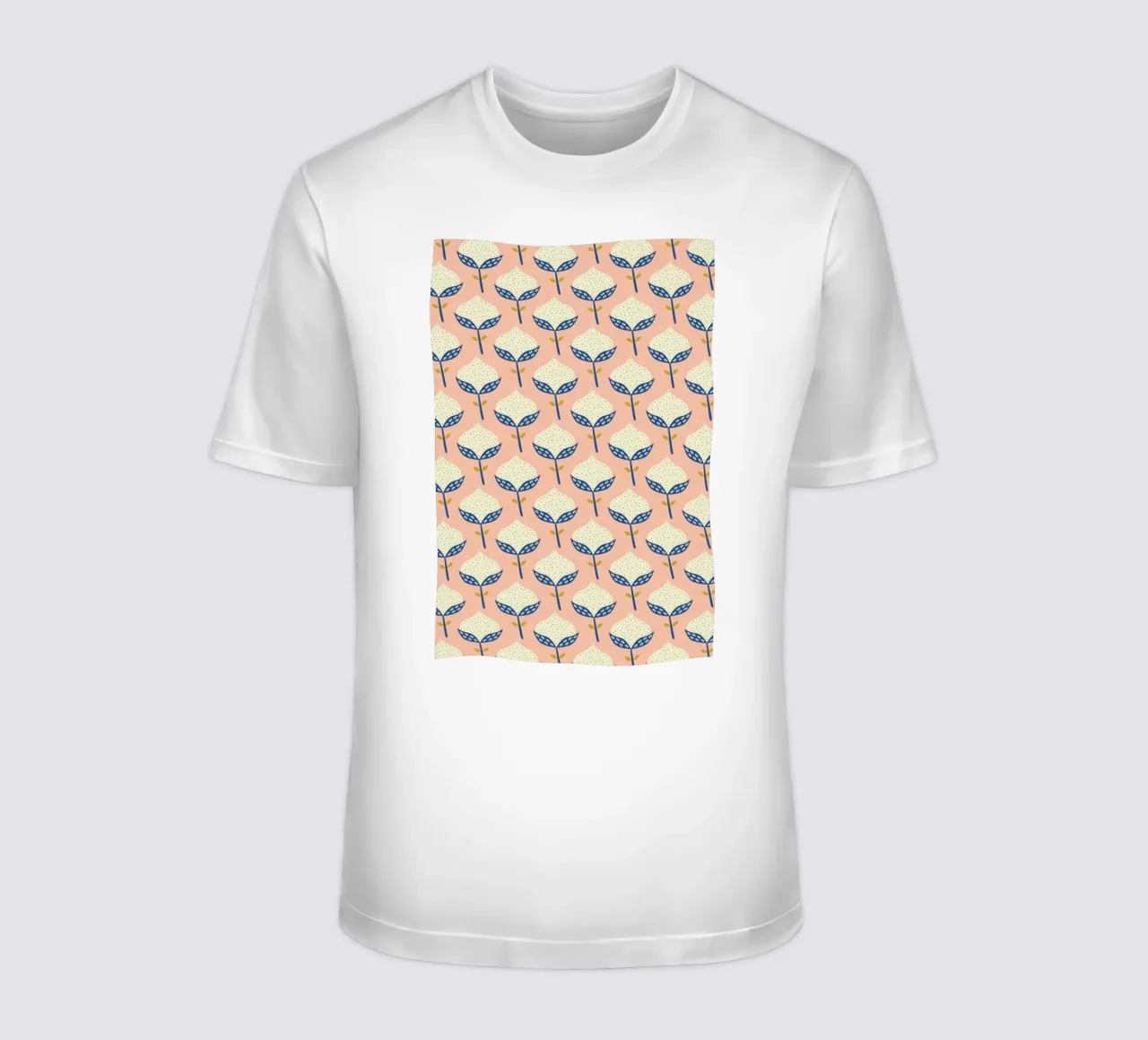 Scandinavian Flower Pattern t-shirt da Karin Bijlsma
